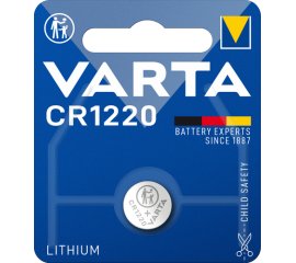 Varta LITHIUM Coin CR1220 (Batteria a bottone, 3V) Blister da 1
