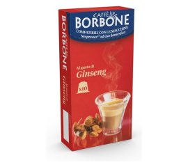 Caffe Borbone Capsule per Nespresso caffè Ginseng Capsule 10 pz