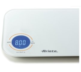 Ariete 851, Bilancia Elettronica Touch con sensore ad alta precisione, Display digitale, Capacità 8 kg, Unità di misura gr, kg, oz, lb e ml