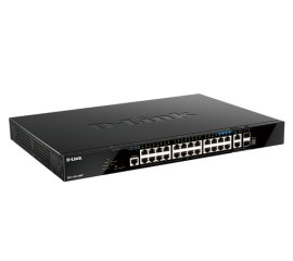 D-Link DGS-1520-28MP switch di rete Gestito L3 Gigabit Ethernet (10/100/1000) Supporto Power over Ethernet (PoE) 1U Nero