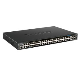 D-Link DGS-1520-52MP switch di rete Gestito L3 Gigabit Ethernet (10/100/1000) Supporto Power over Ethernet (PoE) 1U Nero