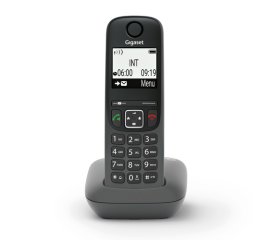 Gigaset AS490 telefono Telefono analogico/DECT Identificatore di chiamata Nero