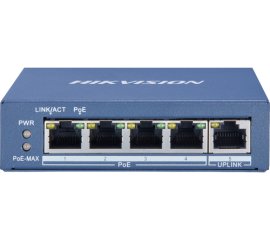Hikvision Digital Technology DS-3E0505P-E/M switch di rete Non gestito L2 Gigabit Ethernet (10/100/1000) Supporto Power over Ethernet (PoE) 1U Blu