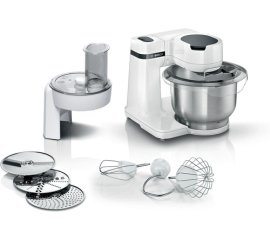 Bosch Serie 2 MUMS2EW01 robot da cucina 700 W 3,8 L Stainless steel, Bianco