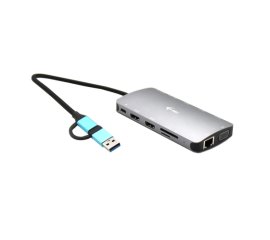 i-tec USB 3.0 USB-C/Thunderbolt 3x Display Metal Nano Dock with LAN + Power Delivery 100 W