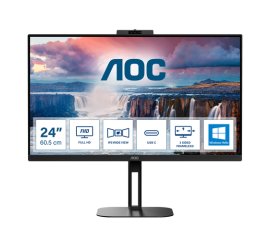 AOC V5 24V5CW/BK Monitor PC 60,5 cm (23.8") 1920 x 1080 Pixel Full HD LED Nero