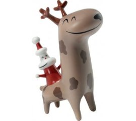 Alessi Christmas Cow Boy statuetta e statua ornamentale Multicolore Porcellana
