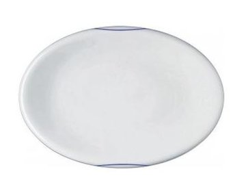 Alessi GV19/22 piatto piano Ovale Porcellana Bianco 1 pz