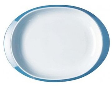 Alessi TAC2/22 piatto piano Ovale Porcellana Bianco 1 pz