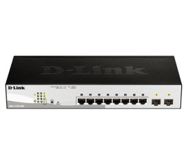 D-Link DGS-1210-08P Gestito L2 Gigabit Ethernet (10/100/1000) Supporto Power over Ethernet (PoE) Nero
