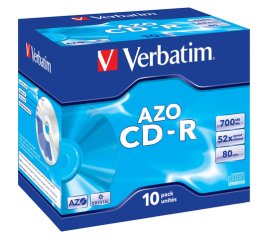 Verbatim CD-R AZO Crystal 700 MB 10 pz
