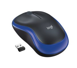 Logitech M185 Mouse Wireless, 2,4 GHz con Mini Ricevitore USB, Durata Batteria di 12 Mesi, Tracciamento Ottico 1000 DPI, Ambidestro, Compatibile con PC, Mac, Laptop