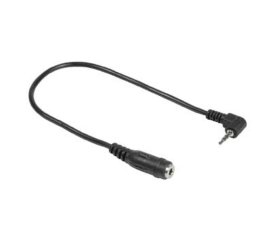 Hama Audio Adapter 2.5 mm Jack Plug Stereo-3,5 mm Jack Socket, Stereo cavo audio 3.5mm 2.5mm Nero