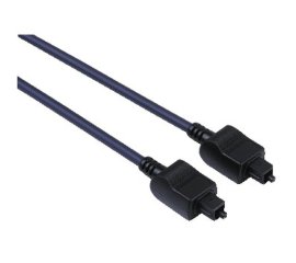 Hama Audio Optical Fibre Connecting Cable ODT Male Plug (Toslink), 1.5 m cavo audio 1,5 m Nero