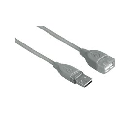 Hama Cavo prolunga USB A 2.0/USB A 2.0 F, 1,8 metri, grigio, 1 stella