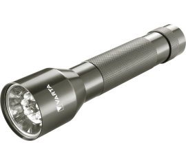 Varta Aluminium F20 LED Flashlight (incl. 2x Longlife Power C Batterie per l'uso quotidiano, 150 lumen, antiurto, 3 anni di garanzia) argento per la casa, il campeggio, l'outdoor