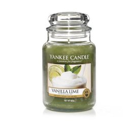 Yankee Candle 1106730E candela di cera Rotondo Limone, Lime, Vaniglia Verde 1 pz