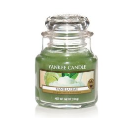 Yankee Candle S774784 candela di cera Cilindro Lime, Vaniglia Verde, Trasparente 1 pz