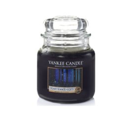 Yankee Candle Dreamy Summer Nights candela di cera Rotondo Vaniglia, Legnoso Nero 1 pz