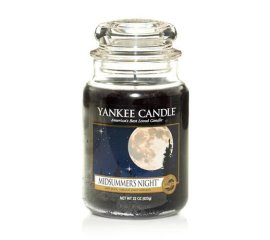 Yankee Candle Midsummers Night candela di cera Rotondo Nero 1 pz