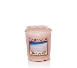 Yankee Candle Votive Pink Sands candela di cera Rotondo Vaniglia Rosa 1 pz