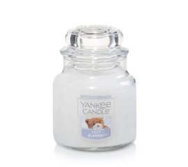 Yankee Candle Soft Blanket candela di cera Cilindro Ambra, Cocoa, Muschio Bianco 1 pz