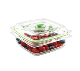 FoodSaver FFC003X recipiente per cibo Quadrato Scatola 0,7 L Verde, Trasparente 1 pz