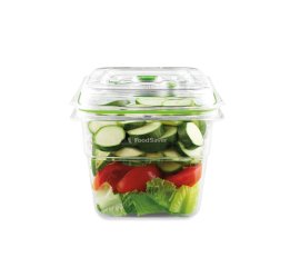 FoodSaver FFC008X recipiente per cibo Quadrato Scatola 1,8 L Verde, Trasparente 1 pz