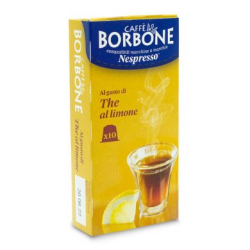Caffè Borbone Capsule per Nespresso Tè al gusto di limone Capsule di tè 10 pz