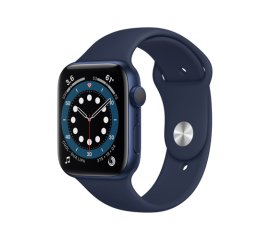 Apple Watch Serie 6 GPS, 44mm in alluminio azzurro con cinturino Sport Deep navy