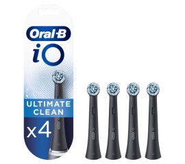Oral-B iO Ultimate Clean Testine Di Ricambio Nere , 4 Pezzi