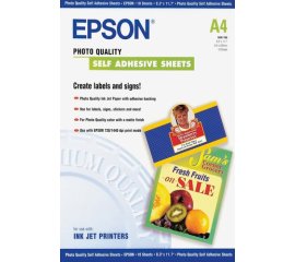 Epson Self-Adhesive Photo Paper - A4 - 10 Fogli