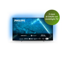 Philips OLED AMBILIGHT tv 65" Android TV UHD 4K 65OLED707, Processore P5 AI, HDR10+ e Dolby Vision, Ready for Gaming 120Hz, Smart TV, Dolby Atmos