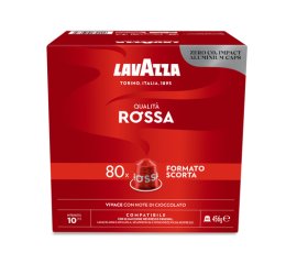 Lavazza Capsule Compatibili Nespresso Qualità Rossa, 80 Capsule