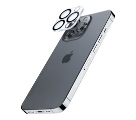 Cellularline Camera Lens - iPhone 13 Pro/ 13 Pro Max Vetro temperato per la protezione della fotocamera Trasparente
