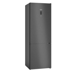 Siemens iQ300 KG49NXXCF frigorifero con congelatore Libera installazione 440 L C Nero, Acciaio inossidabile