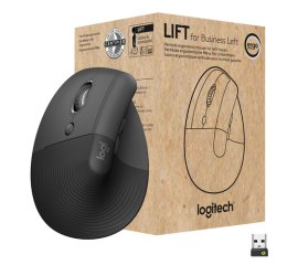 Logitech Lift for Business mouse Mancino RF senza fili + Bluetooth Ottico 4000 DPI