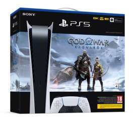 Sony PlayStation 5 Digital C Chassis + God of War Ragnarök 825 GB Wi-Fi Nero, Bianco