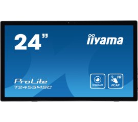 iiyama T2455MSC-B1 visualizzatore di messaggi Pannello piatto per segnaletica digitale 61 cm (24") LED 400 cd/m² Full HD Nero Touch screen