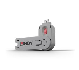 Lindy 40620 clip sicura Chiave bloccaporta USB tipo A Rosa Acrilonitrile butadiene stirene (ABS) 1 pz