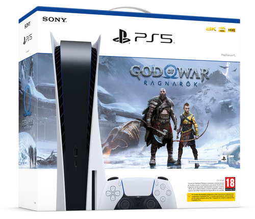 Sony PlayStation 5 Standard + God of War Ragnarök 825 GB Wi-Fi Nero, Bianco e' ora in vendita su Radionovelli.it!