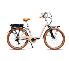 EMG City-bike vintage Audrey con ruota da 26", freni V-brake, motore 250W batteria ultra slim 13Ah, cambio Shimano
