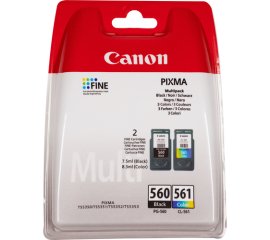 Canon Multipack con cartucce di inchiostro nero PG-560 e a colori CL-561