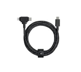 Native Union Belt Cable Duo cavo USB 1,5 m USB C USB C/Lightning Nero
