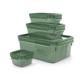 EMSA N1170600 recipiente per cibo Rettangolare Contenitore Verde 4 pz