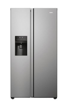 Haier SBS 90 Serie 3 HSR3918EIMP frigorifero side-by-side Libera installazione 515 L E Platino, Acciaio inossidabile