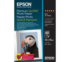 Epson Premium Glossy Photo Paper - 10x15cm - 40 Fogli