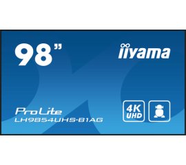 iiyama LH9854UHS-B1AG visualizzatore di messaggi Pannello piatto per segnaletica digitale 2,48 m (97.5") LCD Wi-Fi 500 cd/m² 4K Ultra HD Nero Processore integrato Android 11 24/7