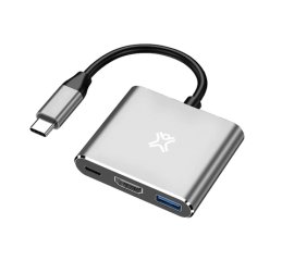 XtremeMac XWH-HUB3-13 replicatore di porte e docking station per laptop USB tipo-C Argento