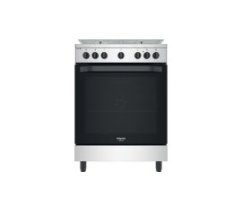 Hotpoint HS68G5PHX/E Cucina Elettrico Gas Nero, Stainless steel A